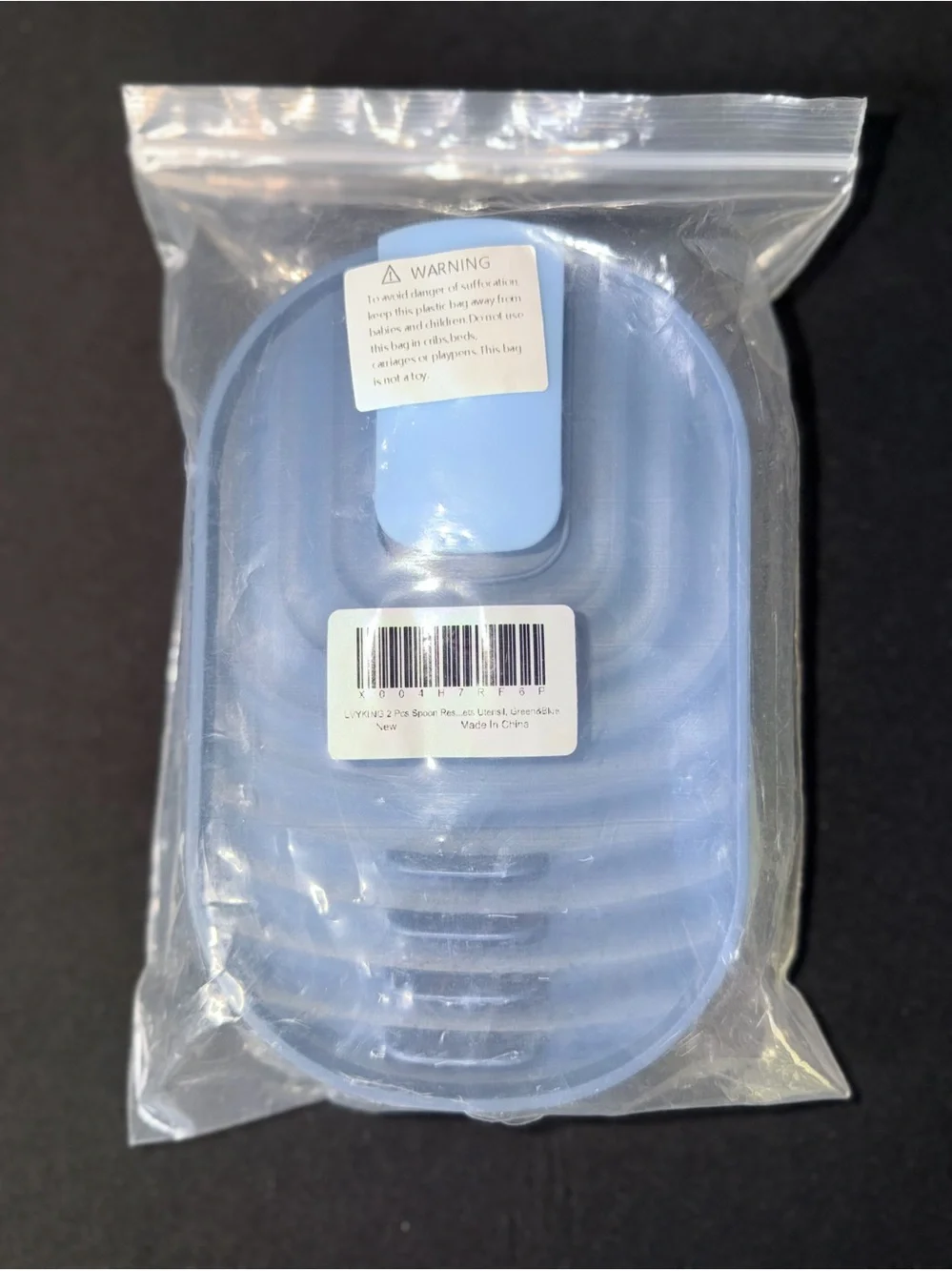 LVYKING Two Piece Spoon Rest Foldable Pot Lid Holder Blue Green BRAND NEW